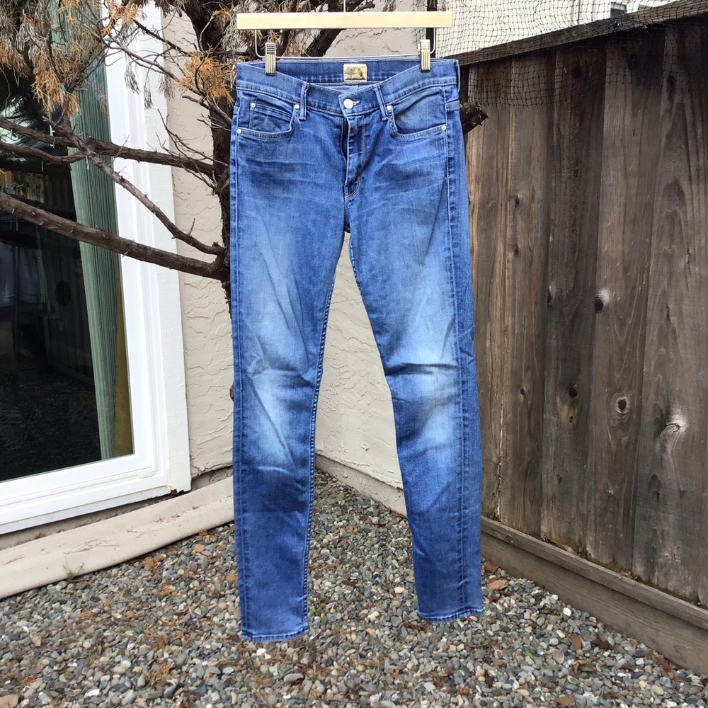 MOTHER Blue Skinny Jeans.  The Muse.